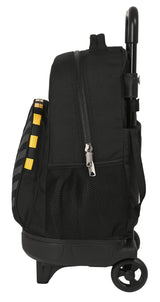 Blackfit8 Zone - Mochila Grande con Ruedas, Compacta, Extraíble, Ideal para Niños de Diferentes Edades, Cómoda y Versátil, Calidad y Resistencia, 33x22x45 cm, Color Negro