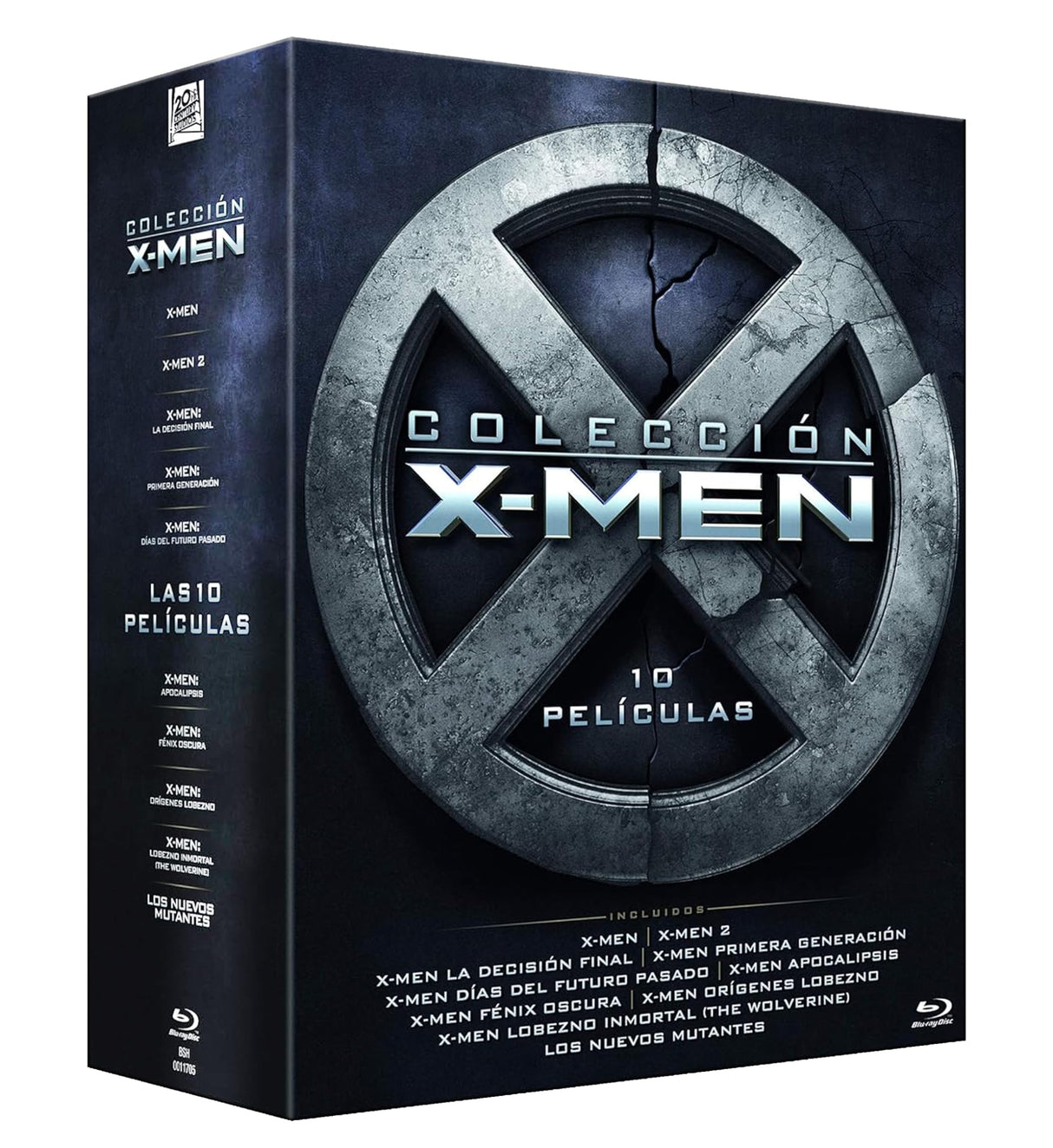 X-MEN Coleccion - Pack 10 (Blu-ray): X-Men/ X-Men 2/ La Decision Final/ Primera Generacion/ Dias del Futuro Pasado/ Apocalipsis/ Fenix Oscura/ Origenes Lobezno/ Lobezno Inmortal/ Los Nuevos Mutantes