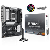 ASUS Prime B840-PLUS WiFi - Placa Base AMD ATX, DDR5, PCIe 4.0 Ready, Tres Ranuras M.2, Wi-Fi 6E, Realtek 2.5Gb Ethernet, DisplayPort, HDMI, USB 10Gbps Tipo-A y Tipo-C, BIOS Flashback, Aura Sync
