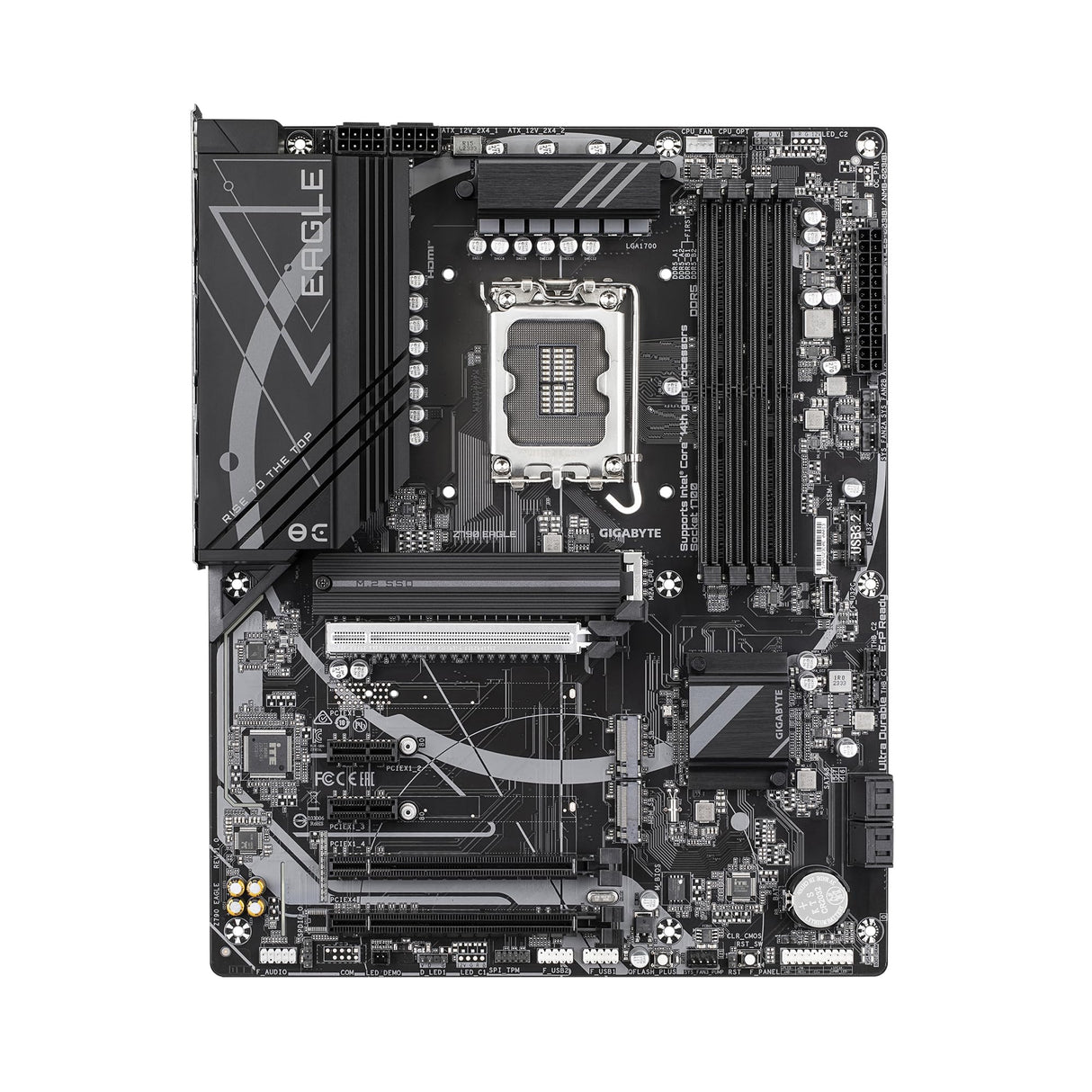 GIGABYTE Z790 Eagle Placa Base - Soporta CPUs Intel Core de 14ª generación, VRM de 12+1+1 Fases, hasta 7600MHz DDR5 (OC), 3xPCIe 4.0 M.2, 2,5GbE LAN, USB 3.2 Gen 2