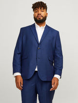 JACK&JONES PLUS Jprsolaris Blazer Noos Pls Chaqueta de Traje, Azul Medieval, 72 Hombres