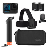 GoPro Paquete de Accesorios HERO11 Black: Incluye batería de Enduro Adicional (2 en Total), The Handler (empuñadura Flotante), Correa para la Cabeza + Clip rápido y Estuche de Transporte