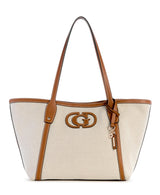 GUESS Sebina Tote Bag Natural/Caramel, Natural/Caramel, talla única
