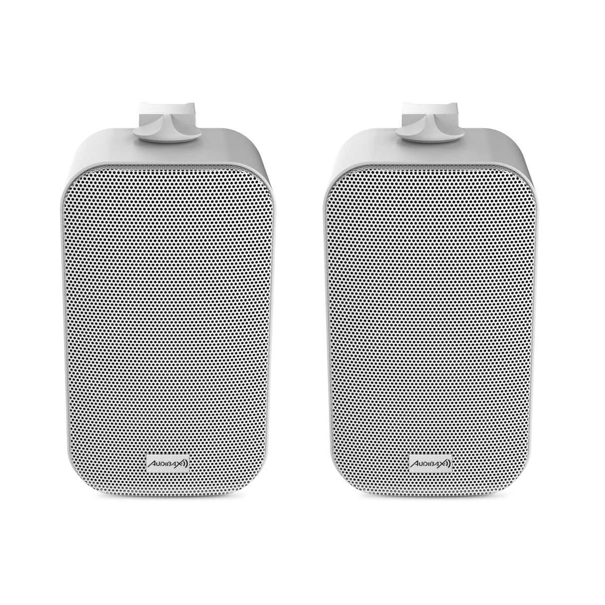 Audibax Delta 52 BT White Pareja de Altavoces Bluetooth – Altavoces Activos de Alto Rendimiento para Pared – Compatible con Bluetooth - Alto Rango de Frecuencia (80Hz-20kHz) - Sonido Envolvente