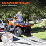 VEVOR Rampa de Carga de Aluminio 2 Piezas 240 x 38 cm Rampa de Acceso Capacidad de Carga de 2721,6 kg Ligera y Portátil para Motocicleta Todoterreno, Remolque, ATV, UTV, Tractor, Cortacésped