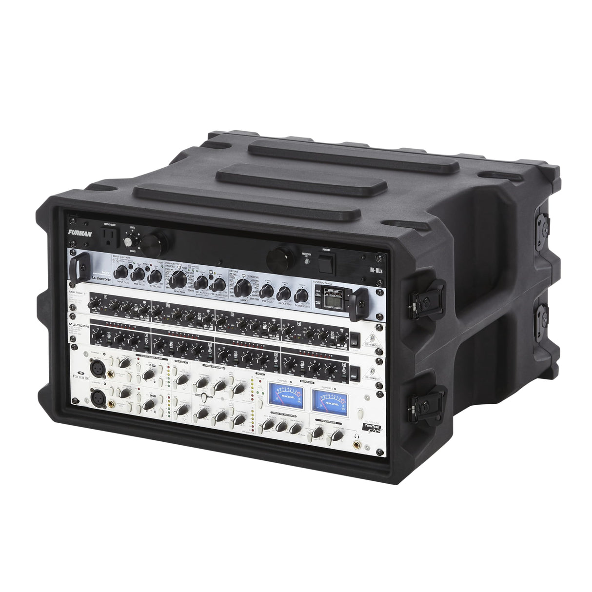 Gator Cases Pro Series Caja para Rack 6U Moldeada Rotacionalmente con Profundidad Estándar de 19"; Hecho en USA (G-PRO-6U-19)