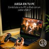 Razer Kishi Ultra - Mando para Juegos USB-C para iPhone y Smartphones Android y iPad Mini (Sensa HD Haptics, Chroma RGB, Carga Passthrough, Botones Mecha-Táctiles y D-Pad, Juegos móviles) Negro