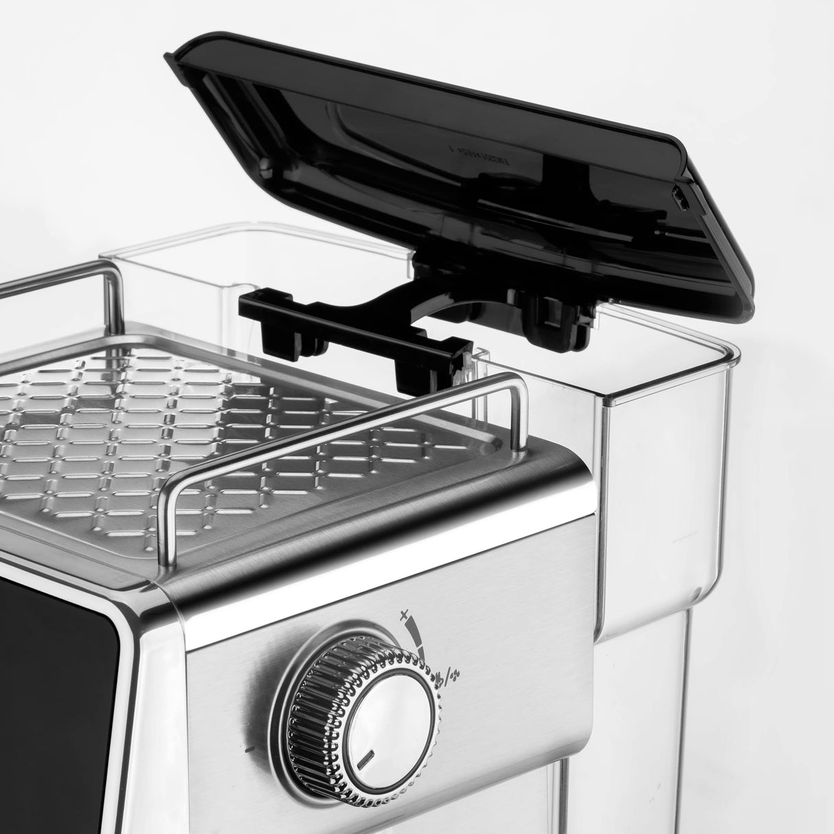 Ufesa Bergamo Cafetera Expresso y Capuccino con Manómetro, 20 Bares, 1350W, Panel Táctil, Vaporizador Orientable, Sistema Thermoblock, Depósito 1.8L, 1 o 2 Cafés, Inox