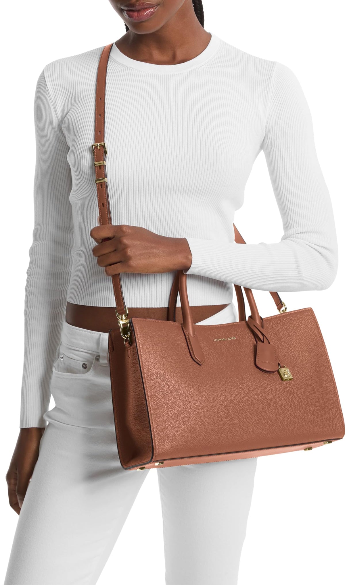 Michael Kors 30F4GETS2L-230 MD EW SATCHEL Bag Mujer LUGGAGE Tamaño OS