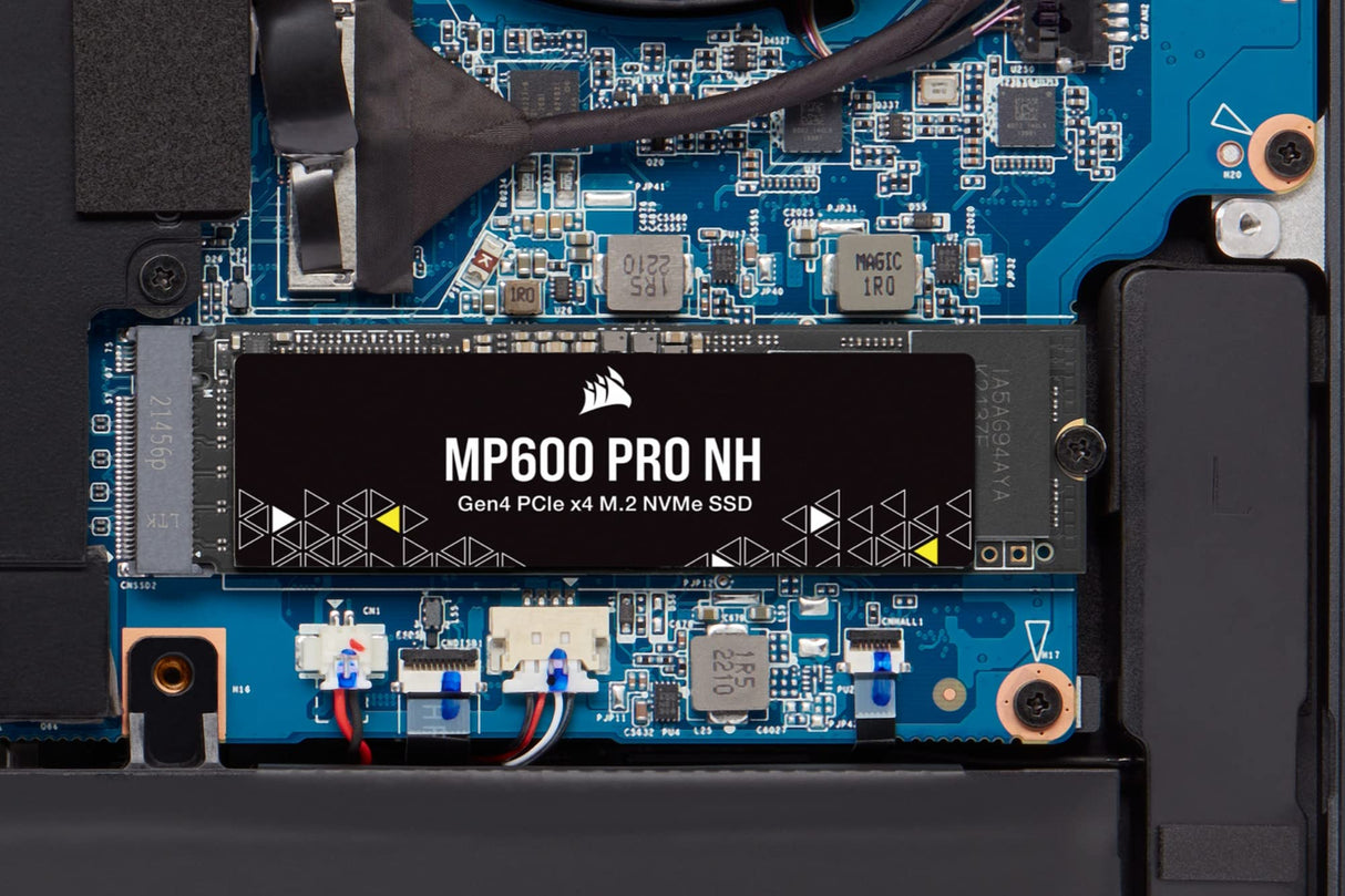 Corsair MP600 PRO NH 1 TB SSD PCIe Gen4 x4 NVMe M.2 - TLC NAND de Alta Densidad - M.2 2280 - Compatibilidad con DirectStorage - Hasta 7.000 MB/s - Sin Disipador de Calor - Negro