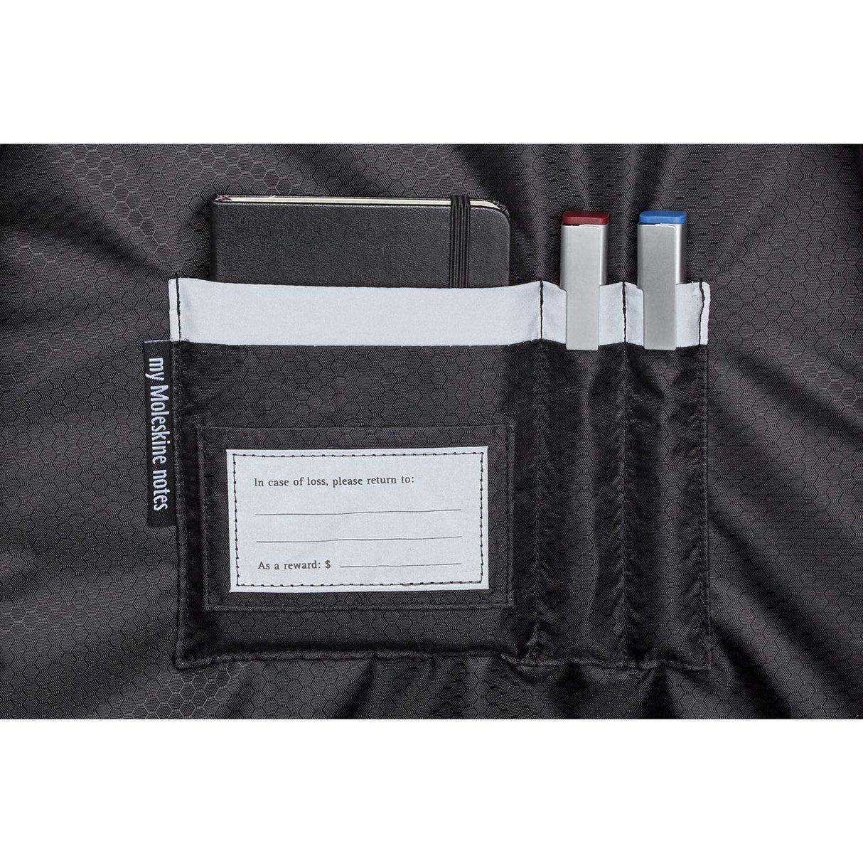 Moleskine Mochila Slim Colección Metro, Mochila para PC compatible con Tablet, Laptop iPad hasta 15 pulgadas, Dimensiones 31 x 42 x 10 cm, Color Negro