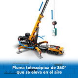 LEGO City Grúa de Obra Móvil Amarilla de Juguete de Construcción, Regalo para Niños y Niñas de 9 Años o Más, Juego Creativo con Vehículos, 4 Minifiguras de Obreros para el Juego de rol 60409