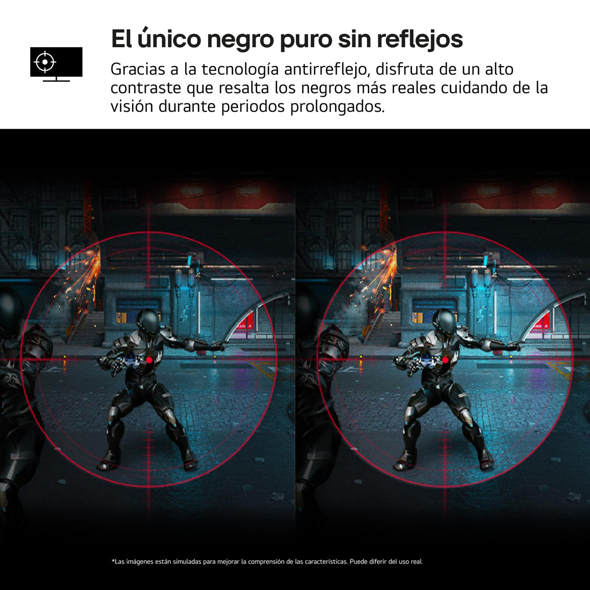 LG 27GS93QE-B - Monitor Ultragear, Monitor OLED, 27 Pulgadas, 2560x1440, 16:9, 0,03 ms, 240 Hz, Clasificación F, G-Sync Compatible y FreeSync Premium Pro, Morado Grisáceo, Negro - Flat