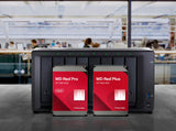 WD Red Plus 4TB NAS Disco Duro Interno 3,5" - 5400 RPM Clase, SATA 6 GB/s, CMR, 256MB Caché