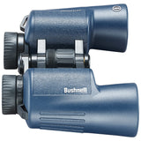 Bushnell - H2O 2 - Prismáticos 7x50 Azul Oscuro Porro - Completamente Multicoated - Impermeable/A Prueba de Niebla - Oculares Twist Up - Deportes acuáticos - Náutica