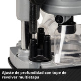 Einhell Professional Fresa superior con batería TP-RO 18 Li BL-Solo Power X-Change (18 V, altura de carrera 35 mm, motor sin escobillas, incl. tope paralelo, sin batería ni cargador)