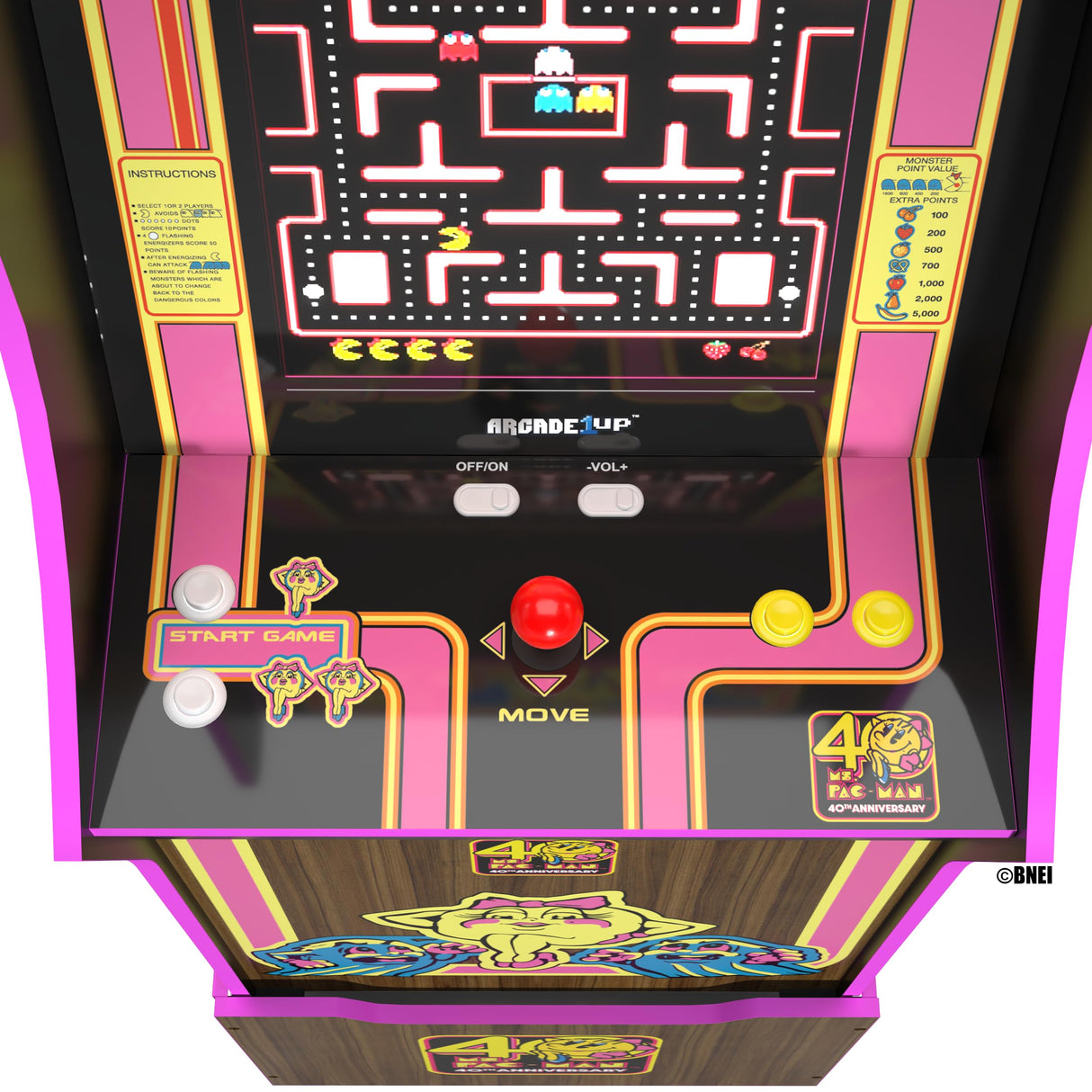 Arcade 1 Up Ms. Pac-Man 40th Anniversary Arcade Machine