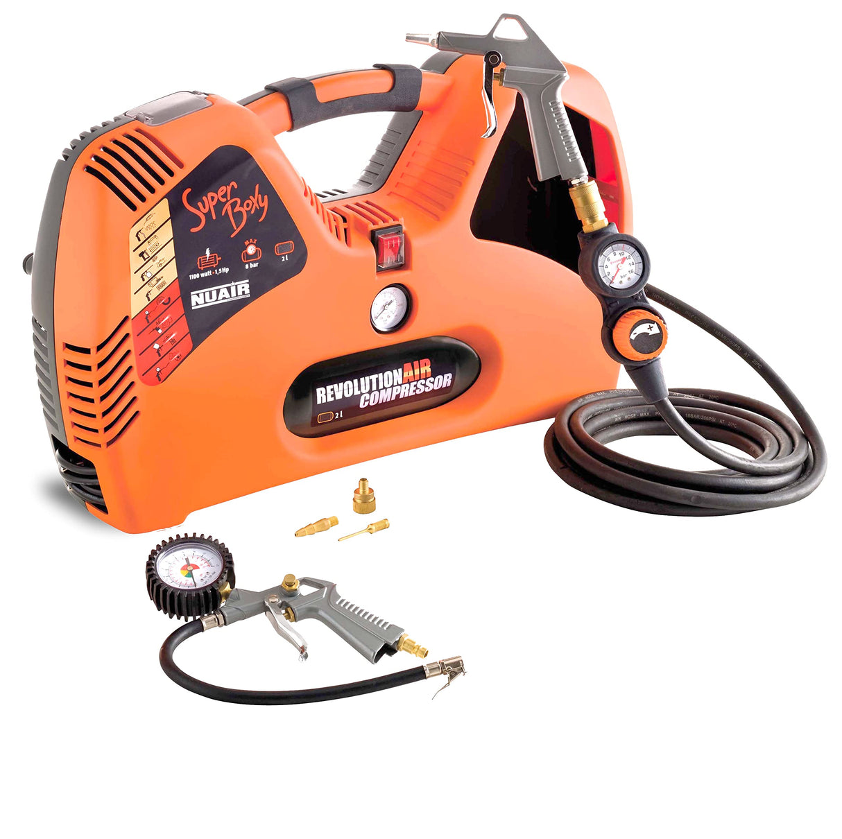 Revolution'Air 425018 Superboxy - Compresor de aire, 1,5 hp, 2 litros
