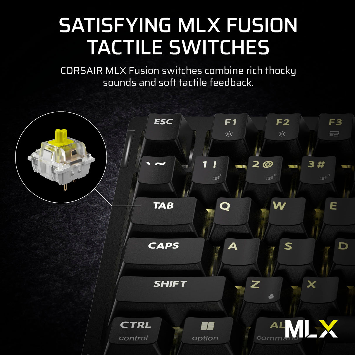 Corsair K65 Plus Wireless 75% RGB Teclado mecánico para Juegos Intercambiable en Caliente – Conmutadores táctiles pre-lubricados MLX Fusion – Dos Capas de amortiguación de Ruido – Teclas PBT –