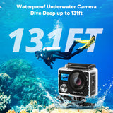 AKASO Brave 4 Cámara Deportiva 4K 20MP WiFi 5xZoom Camara de Accion