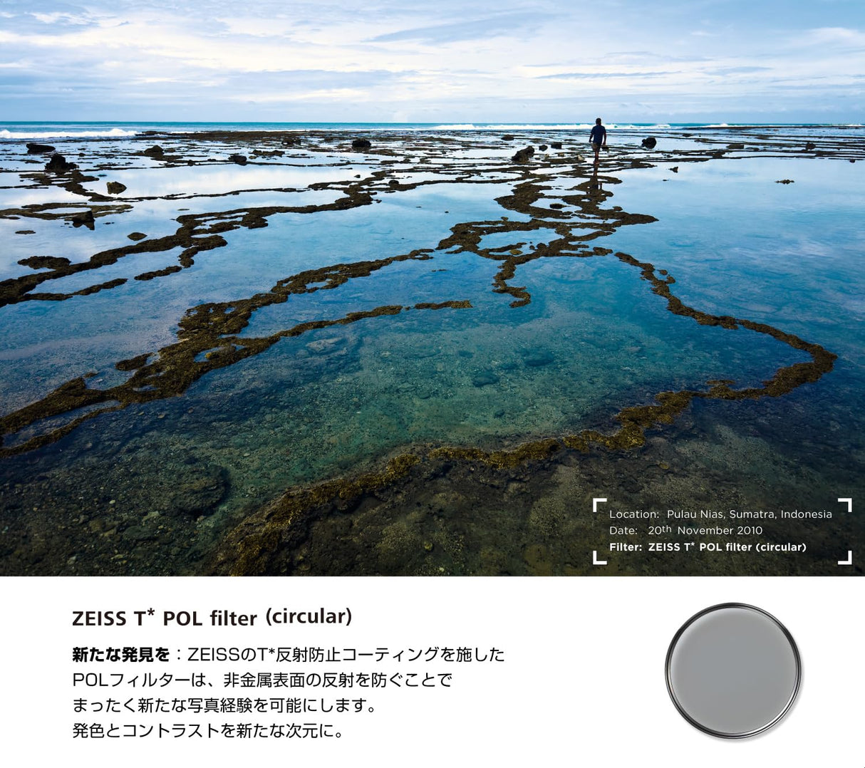 Carl Zeiss 1970-246 T - Filtro polarizador Circular (95 mm), Color Negro