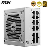 MSI Fuente de alimentación totalmente modular ATX de 850 W - MAG A850GL PCIE5 BLANCO - (Active PFC/80 PLUS Gold)