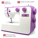 ALFA Máquina de Coser, Style 40, Morada, 31 Puntadas, 30 x 19 x 41 Cm, Accesorios Incluidos