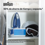 Braun CareStyle Compact Pro Plancha Generadora de Vapor, FreeGlide 3D, Modo iCareMode, Modo Eco y Turbo, Vaporización Vertival, Antigoteo, Depósito de Agua 1,5L, 6 bar/400g/min, 2400W, IS2565 Azul