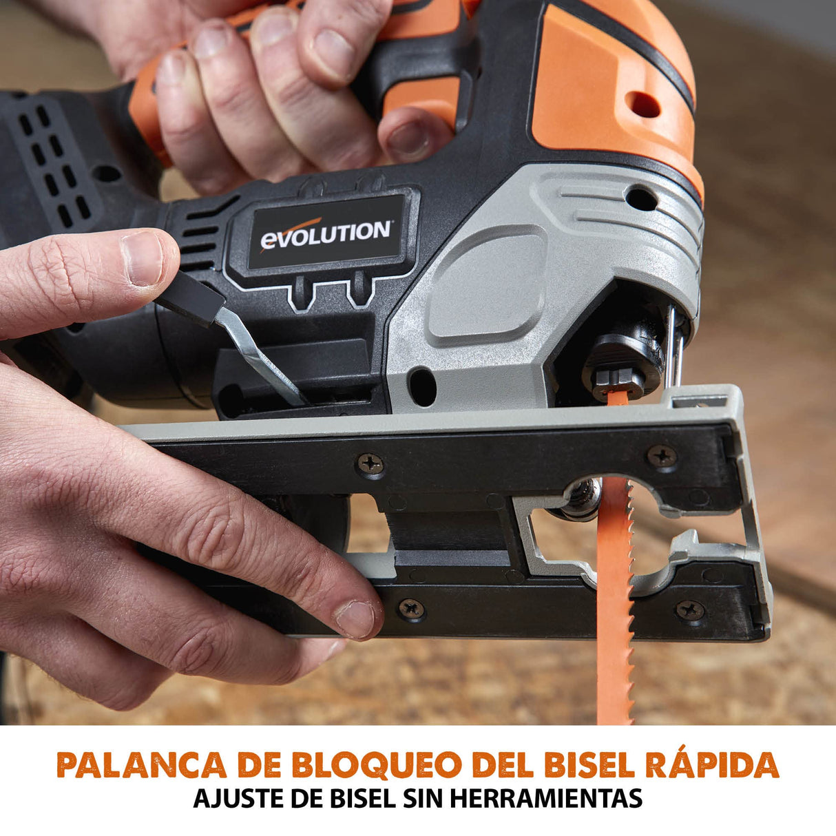 Evolution Cordless R90JGS-Li Sierra de vaivén 18v Li-Ion EXT Inc Hojas de varios materiales