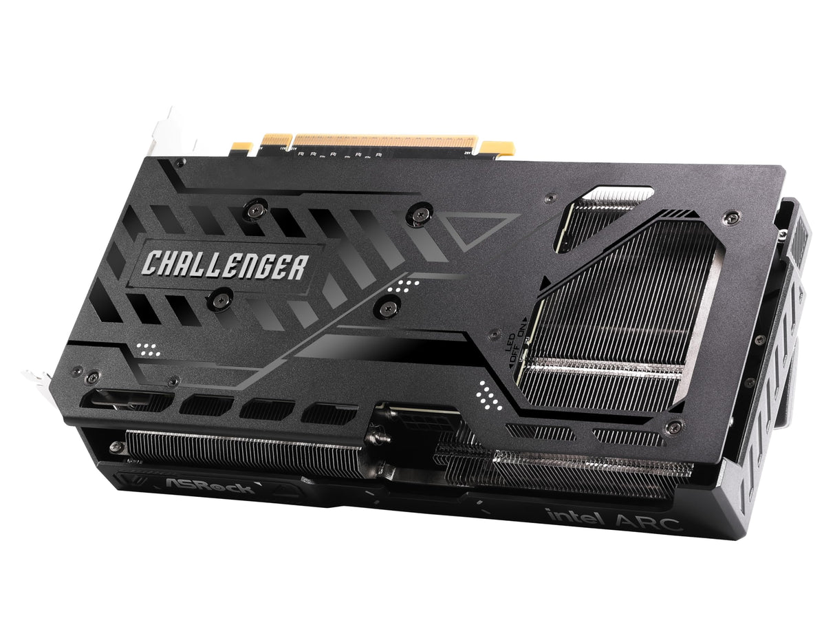 ASRock Intel ARC B580 Challenger 12GB OC GDDR6 19 Gbps 192 bits 2740 MHz 650W 7680 x 4320 Dual Fan Tarjeta gráfica