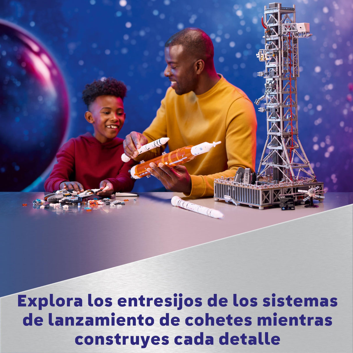 LEGO Icons Sistema de Lanzamiento Espacial Artemis de la NASA con Cápsula Orión, Maqueta de Cohete para Adultos, Decoración del Hogar y la Oficina, Regalo para Hombres y Mujeres 10341