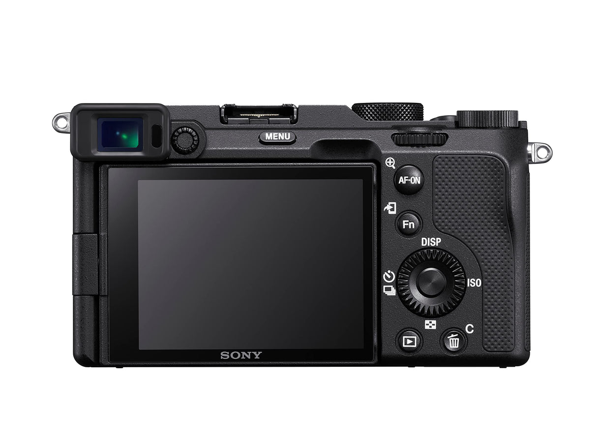 Sony Alpha 7 C - Cámara evil de fotograma completo (compacta y ligera, enfoque automático a tiempo real, 24.2 megapíxeles, sistema de estabilización de 5 ejes, batería de gran capacidad) negro