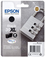Epson 35XL DURABrite Ultra Ink - Cartucho de tinta para impresoras (Original, Tinta a base de pigmentos, Negro, 1 unidad)