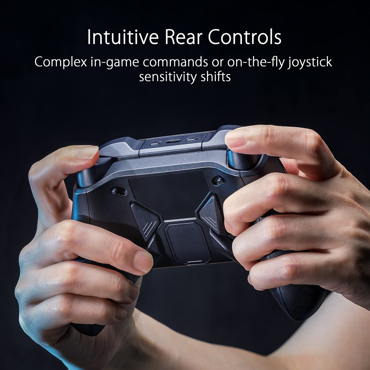 ASUS ROG Raikiri PRO - Mando con licencia oficial Xbox, pantalla OLED, conectividad triple, botones configurables, 4 botones traseros, joystick ajustable, ESS DAC, compatible con PC, Xbox y ROG Ally