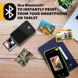 KODAK Step Impresora de fotos instantánea para smartphone - Mini portátil inalámbrica en color - Fotos adhesivas Zink 2x3” - Bluetooth compatible con iOS y Android - App de edición divertida - Negro