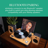 House of Marley Stir It Up Wireless Tocadiscos de Vinilo Bluetooth - Reproductor de Vinilos de 2 Velocidades Producido Sosteniblemente, Tocadiscos Bluetooth con Cápsula de Audio-Technica, Bambú