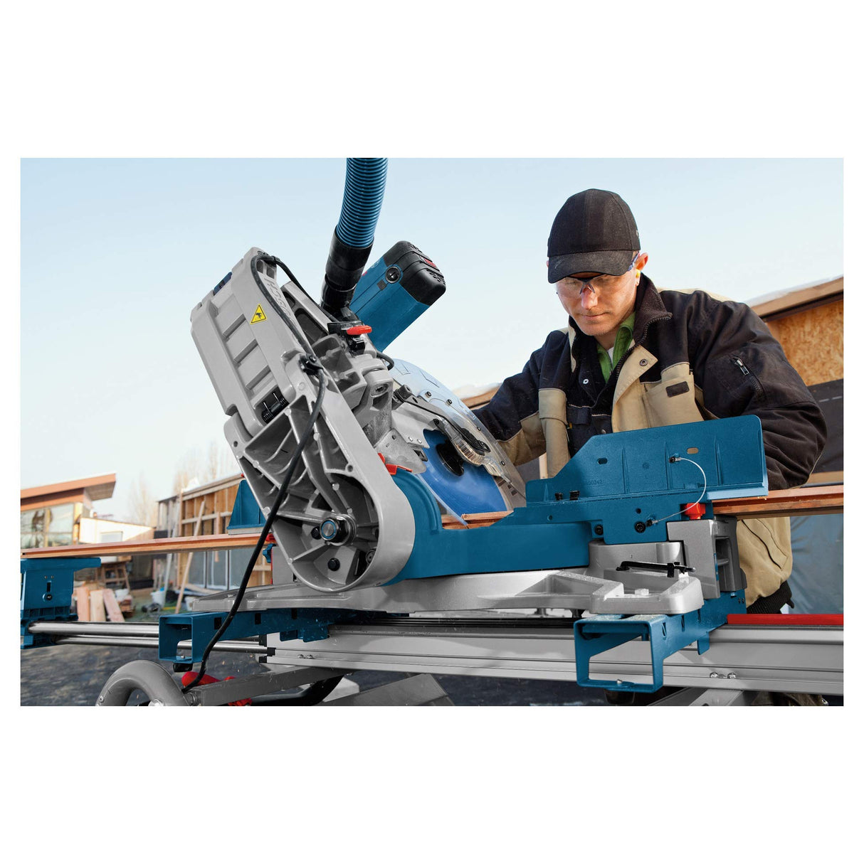 Bosch Professional GCM 12 GDL - Ingletadora telescópica (2000 W, Ø disco 305 mm, Soft Start, brazo deslizante, láser doble)