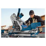 Bosch Professional GCM 12 GDL - Ingletadora telescópica (2000 W, Ø disco 305 mm, Soft Start, brazo deslizante, láser doble)