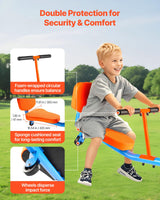 VEVOR- Balancín Infantil, Color Naranja Azul (Seesaw, 300 lbs Load)
