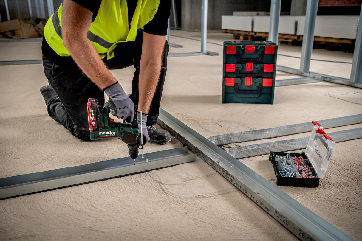 Metabo Martillo Inalámbrico BH 18 LTX BL 16 Potente y Compacto con Innovadora Tecnología de Seguridad Ideal para Perforación sin Fatiga