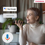 THOMSON Google TV Streaming Box Plus 270, 4K UHD, Altavoz Integrado para Control por Voz, Netflix, Disney +, Streaming a través de WiFi, Google Cast, 32GB de Memoria