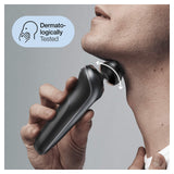 Braun Series 6 60-N7650cc Afeitadora Eléctrica Hombre de Lámina para Barba, con Centro de Limpieza SmartCare, Recortadora Barba, Depiladora Corporal, Uso en Seco y Mojado, Recargable, Inalámbrica,Gris