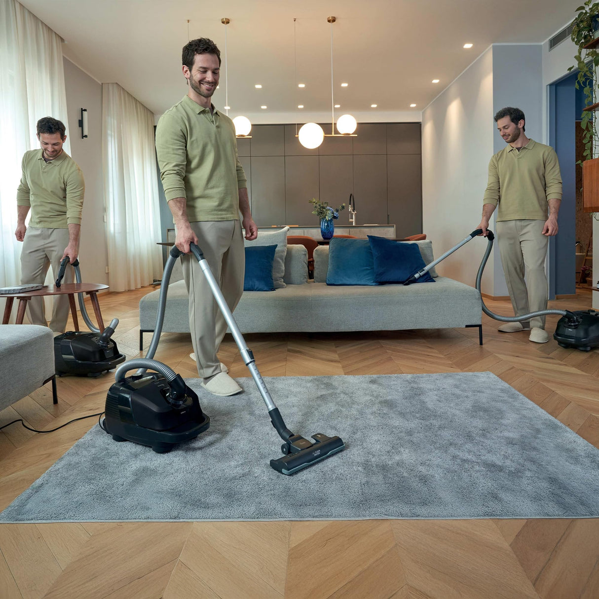 Hoover HE2 - Aspiradora con Bolsa compacta y Potente - para Suelos Duros y alfombras - Trineo con Cable - Filtro EPA - Bolsa 3,5L - Accesorios Integrados - Radio de acción 10 m - 850W [HE2Z10A]