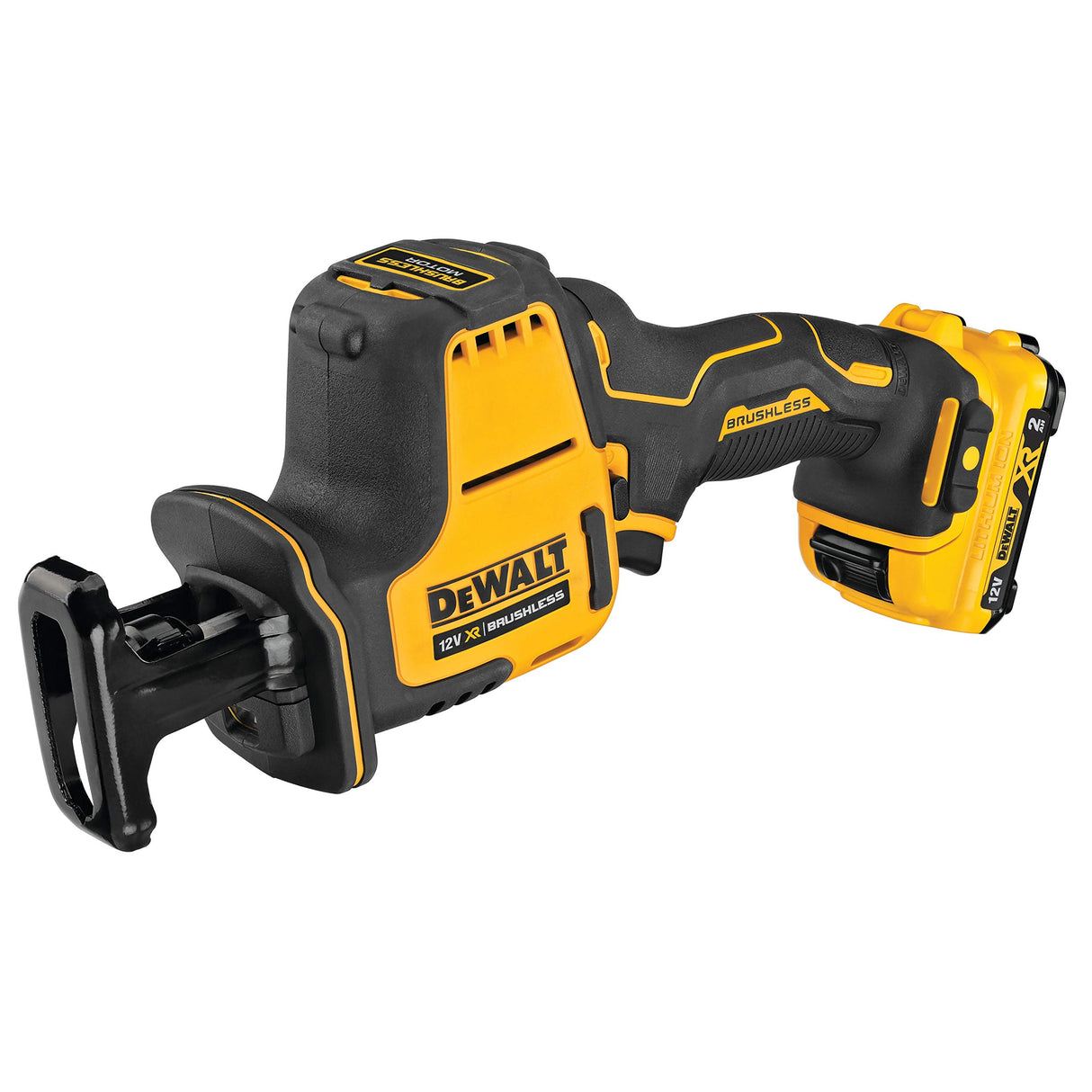 DeWalt DCS312D2-QW Sierra Sable sin escobillas XR 12V Li-Ion 2Ah, Arándano