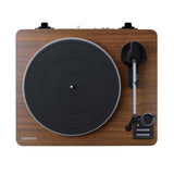 Lenco LBTA-165WD Tocadiscos totalmente automático - Bluetooth 5.3 - Carcasa de madera - Platos de metal y pastilla AT3600L - Arranque automático y retorno automático - 2 velocidades (33/45 rpm) -