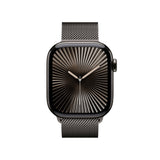 Apple Watch Series 10 GPS + Cellular Smartwatch con Caja de Titanio Pizarra de 42 mm y Pulsera Milanese Loop Pizarra - Talla única. Monitor de entreno, App ECG y Neutro en Carbono