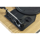 Madison - MAD-RT300SP-MKII - Giradiscos vintage con altavoces integrados (2x8W), Bluetooth, USB, MICRO-SD - Acabado madera
