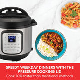 Instant Pot Duo Crisp + Air Fryer 5.7L Multicooker 11 en 1 Cocina a presión, saltea, cocina al vapor, a fuego lento, sousvides, calienta, fríe al aire, hornea, asa y deshidrata