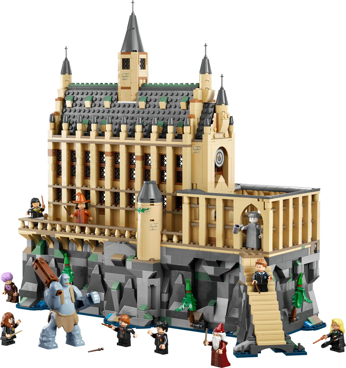 Lego Harry Potter Castillo de Hogwarts: Gran Comedor de la Escuela de Magos de Juguete, 11 Minifiguras Incluidas Hermione Granger y Ron Weasley, Regalo para Niños y Niñas de 10 Años o Mas 76435