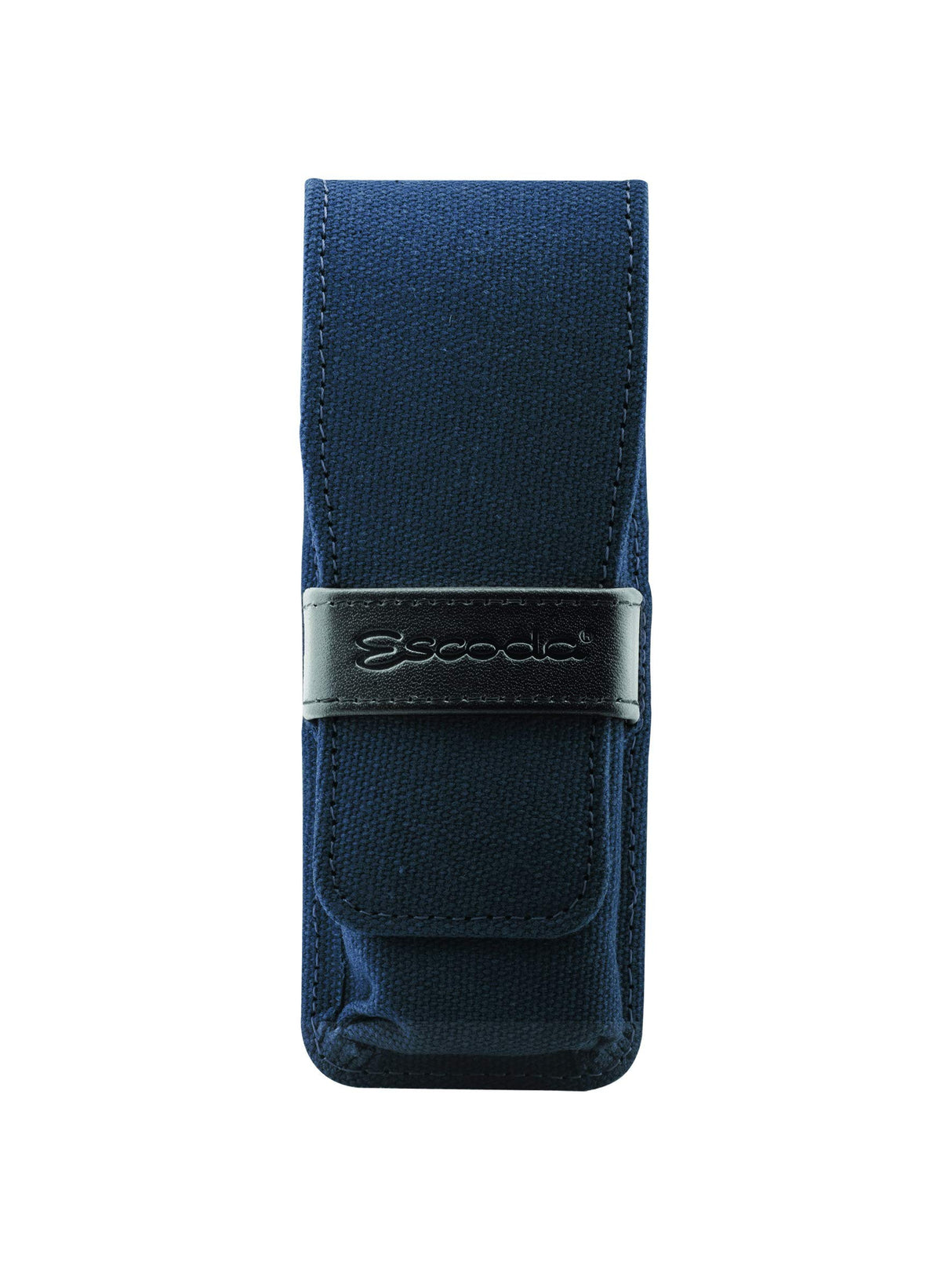 ESCODA Set 3 Pinceles Acuarela - Blue Set Viaje N.6,10,16 Redondo Punta Pelo Sintético Serie Prado Perla Último Estuche Tela Profesional Fabricado a Mano en España.